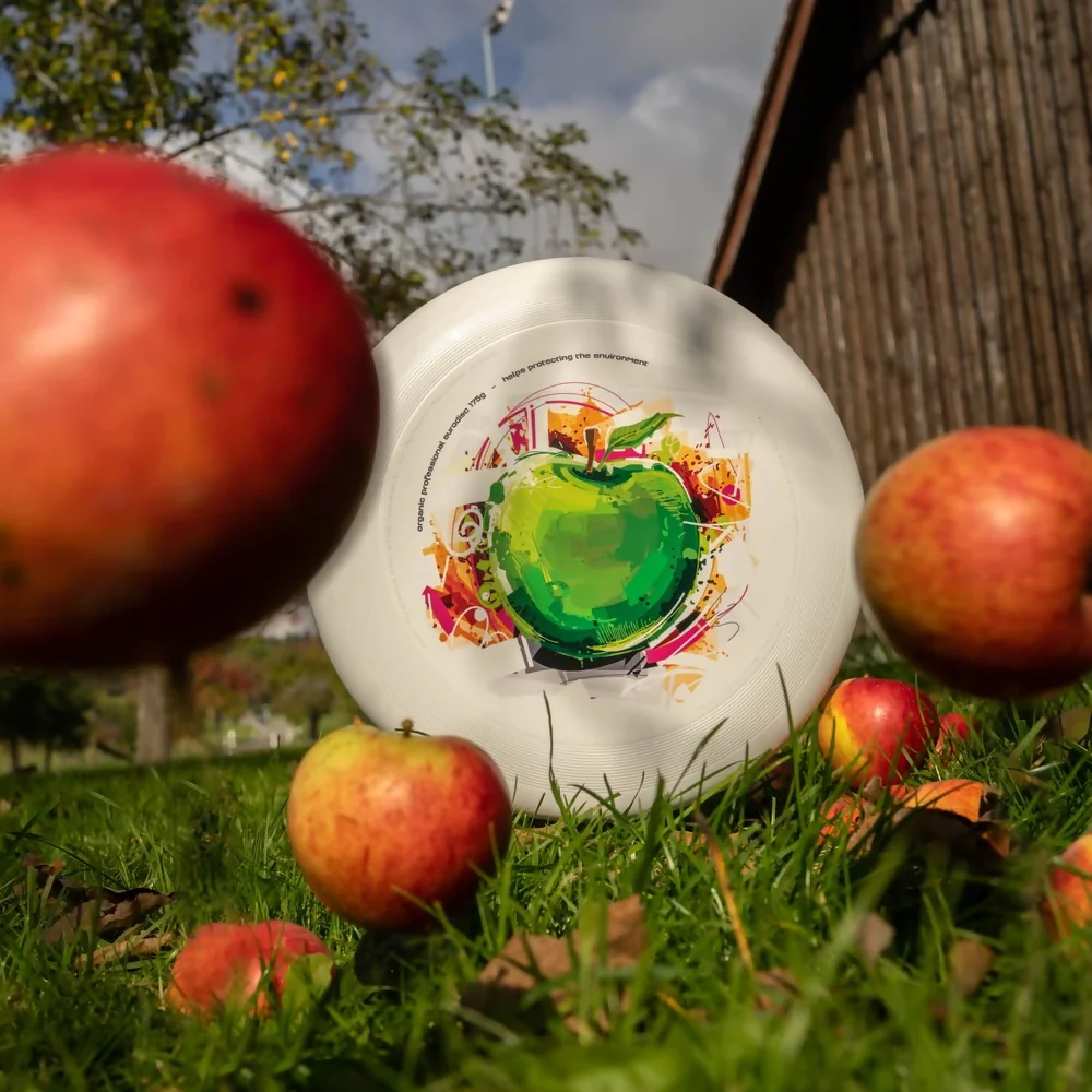 eurodisc® 175g Ultimate Frisbee Apfel aus Bio-Kunststoff eurodisc® 175g Ultimate Frisbee Apfel aus Bio-Kunststoff