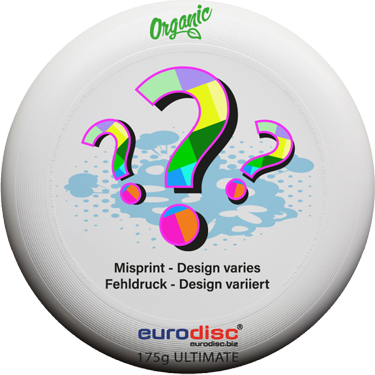 eurodisc® 175g Ultimate Frisbee Secret Organic, WHITE