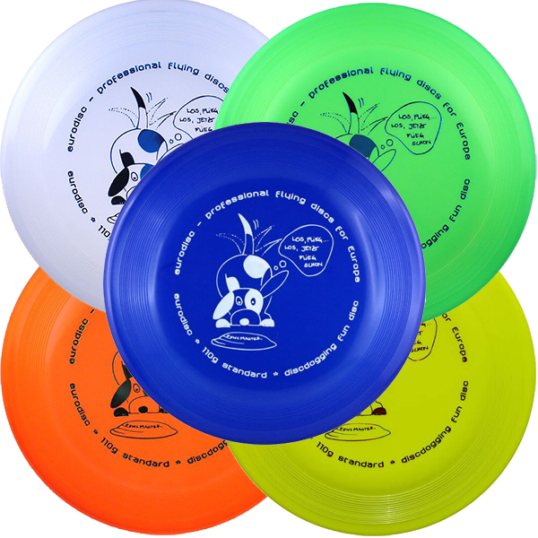 eurodisc® Discdogging Hundefrisbee 110g Standard in verschiedenen Farben blau