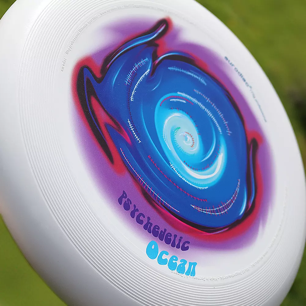 eurodisc® 175g Ultimate Frisbee Psychedelic Ocean aus Bio-Kunststoff 