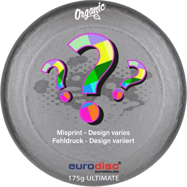 eurodisc® 175g Ultimate Frisbee Secret aus Bio-Kunststoff Silber