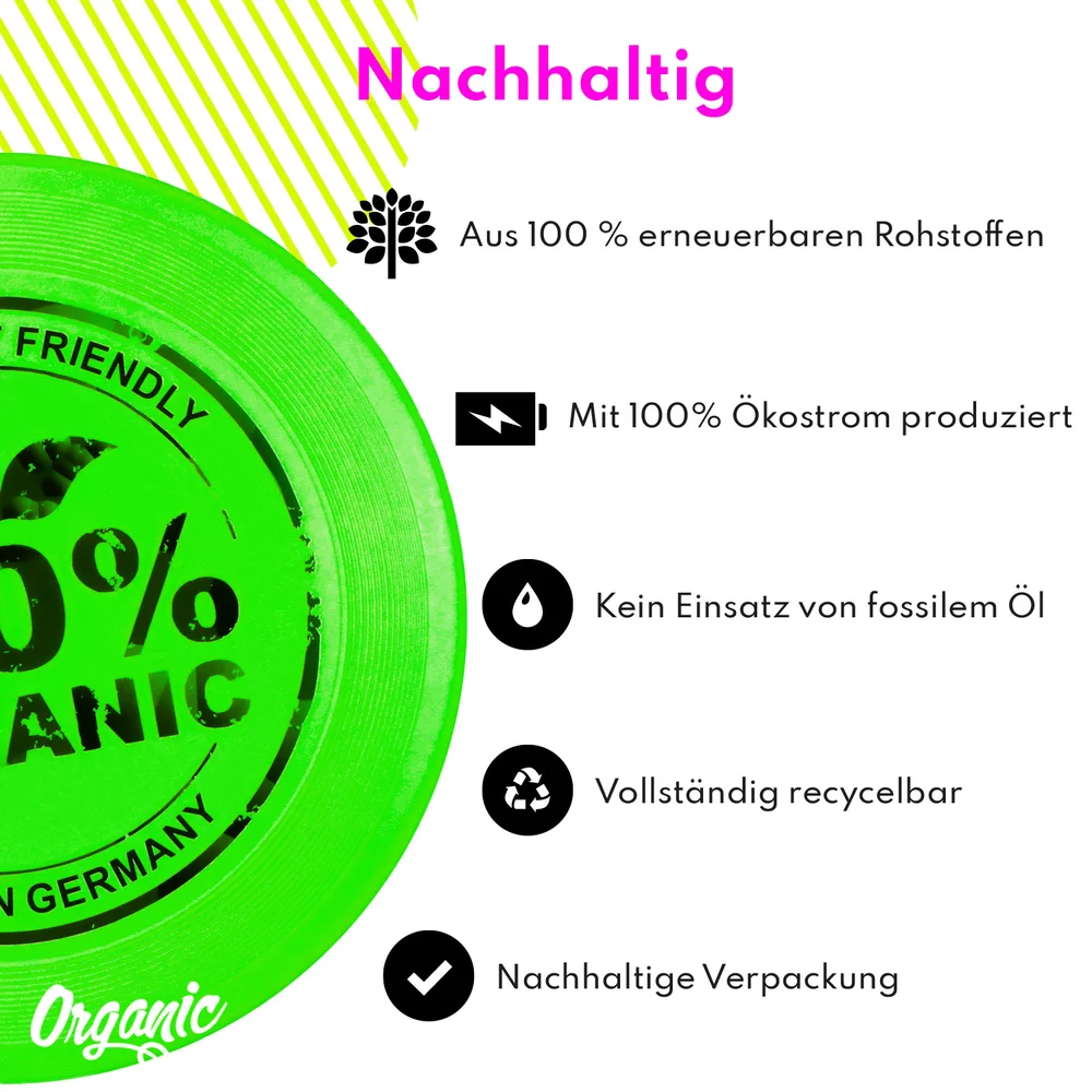 eurodisc®  100g 100% BIO Frisbee 23cm Weiss
