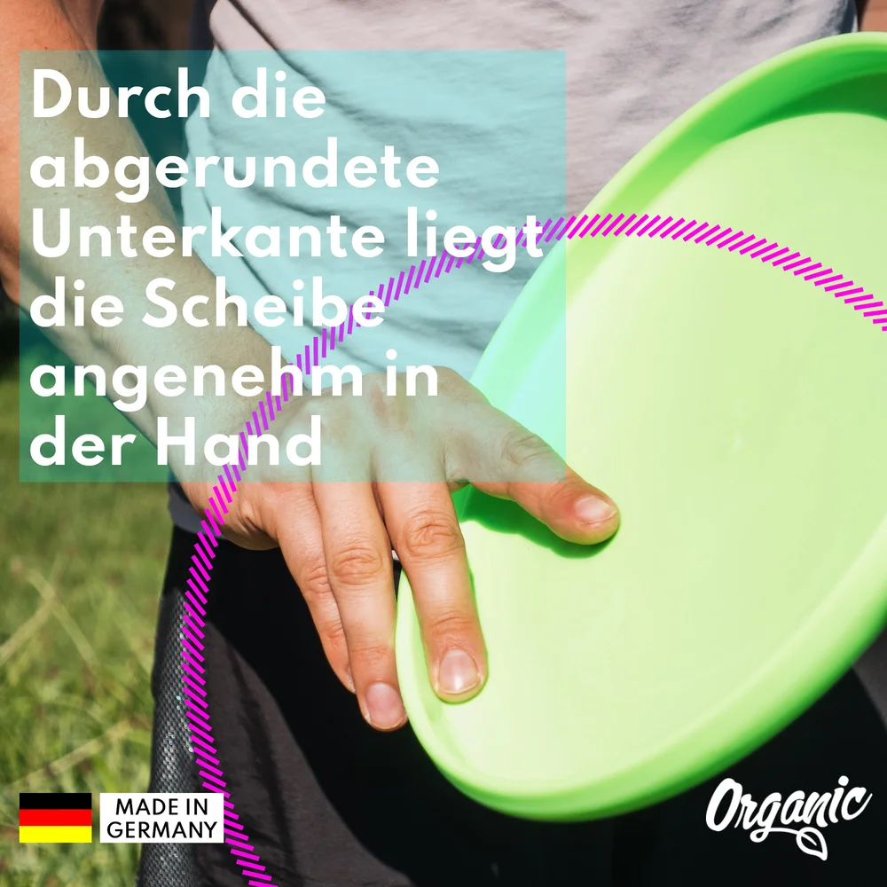 Individuelle eurodisc® 175g Ultimate Frisbee Grün aus Bio-Kunststoff