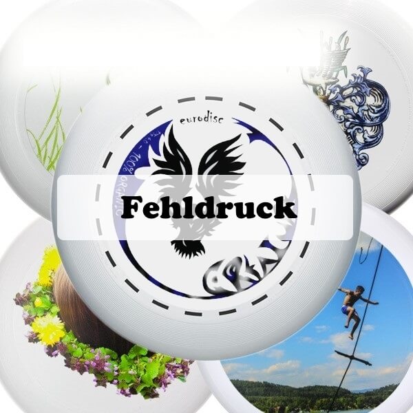 eurodisc® 175g Ultimate Frisbee aus Bio-Kunststoff mit Fehldruck