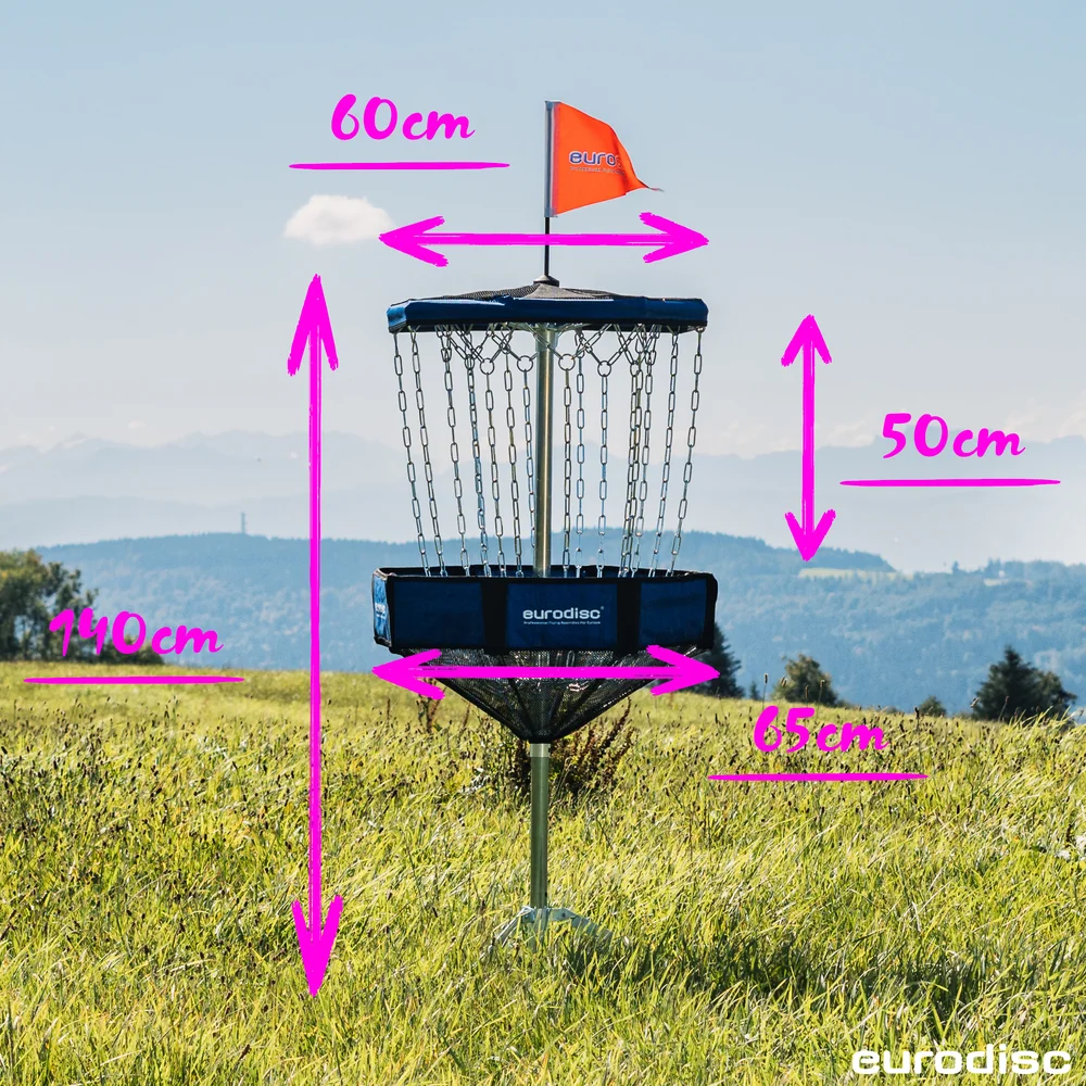 Disc-Golf-Korb eurodisc® Chainwalker mobil Blau+gratis Putter Disc-Golf-Korb eurodisc® Chainwalker mobil Blau+gratis Putter
