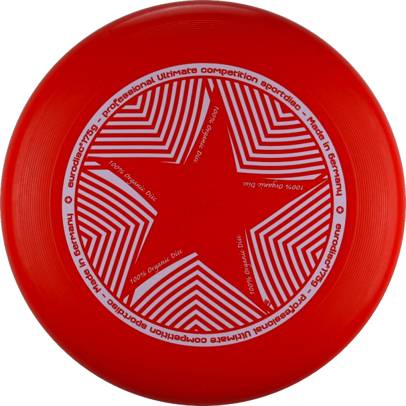 eurodisc® 175g Ultimate Frisbee Star aus Bio-Kunststoff in verschiedenen Farben eurodisc® 175g Ultimate Frisbee Star aus Bio-Kunststoff in verschiedenen Farben