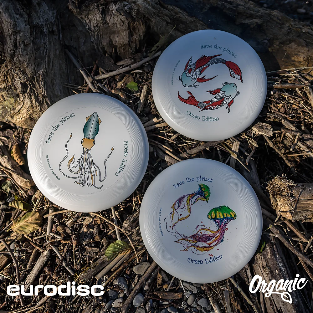 eurodisc® 175g Ultimate Frisbee Jellyfish aus Bio-Kunststoff Ocean Edition