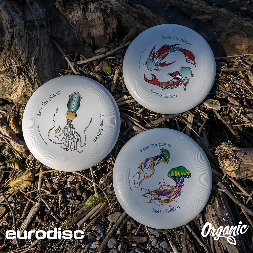 eurodisc® 175g Ultimate Frisbee Jellyfish aus Bio-Kunststoff Ocean Edition eurodisc® 175g Ultimate Frisbee Jellyfish aus Bio-Kunststoff Ocean Edition