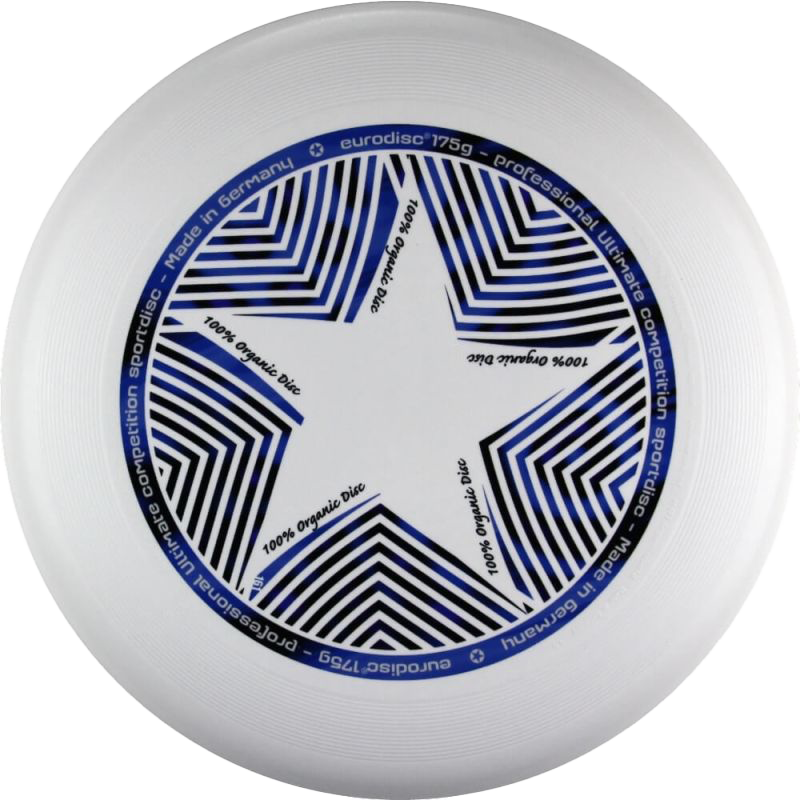 eurodisc® 175g Ultimate Frisbee Star aus Bio-Kunststoff in verschiedenen Farben eurodisc® 175g Ultimate Frisbee Star aus Bio-Kunststoff in verschiedenen Farben