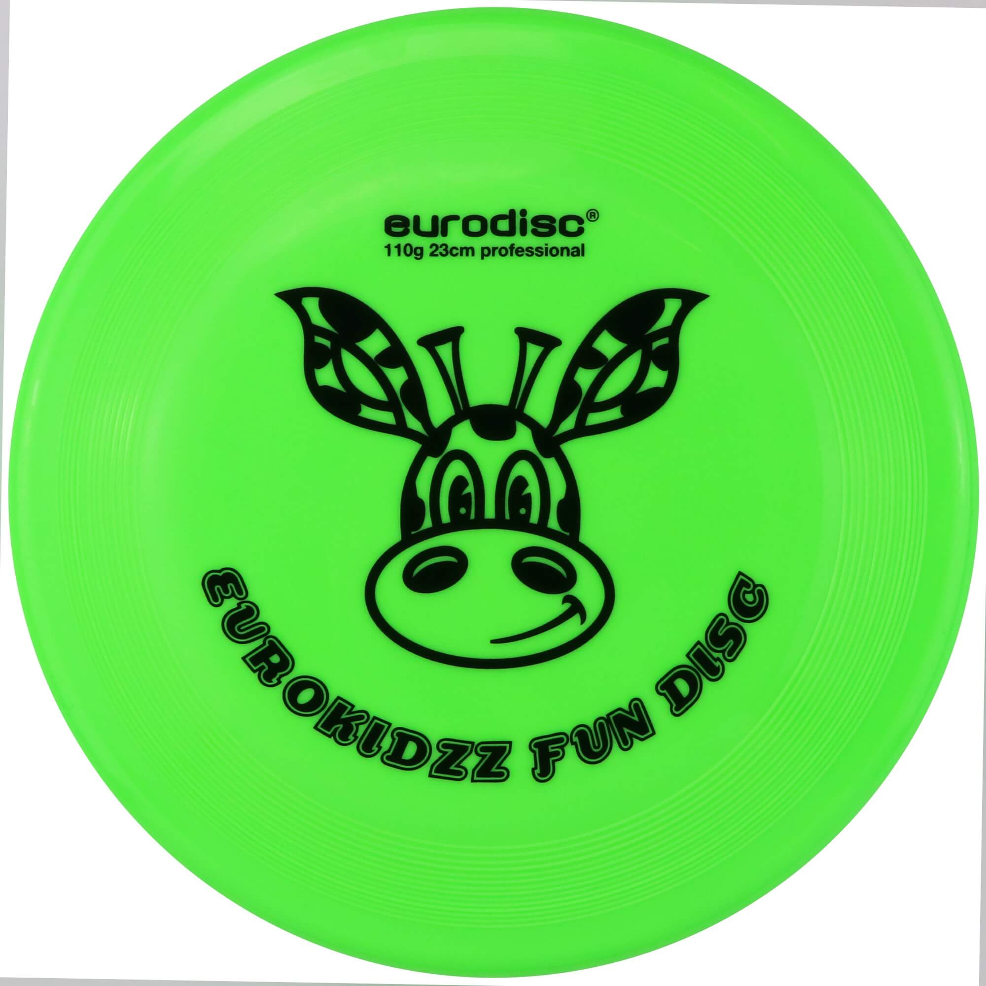 eurodisc® 110g Kidzz Fun Frisbee Giraffe 23cm green