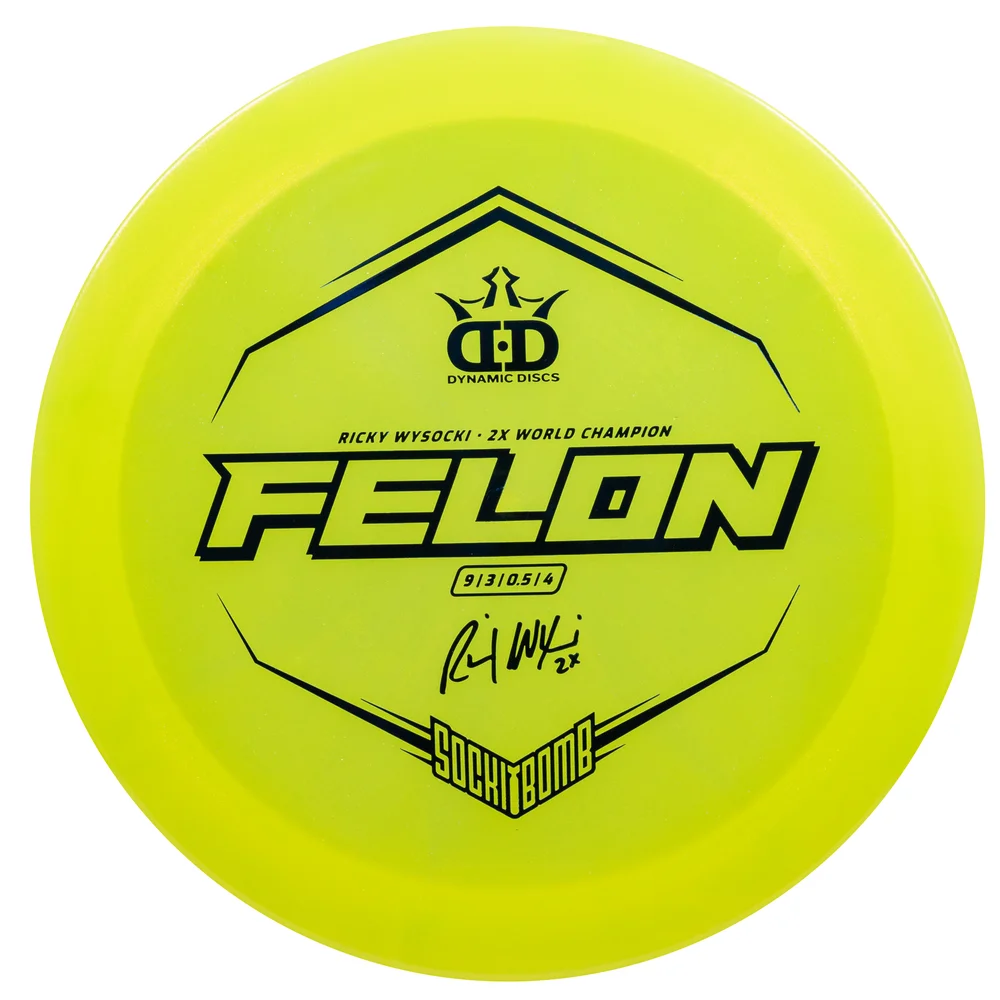 Dynamic Discs Fairway Driver Lucid Ice Glimmer Felon  - Signature Ricky Wysocki