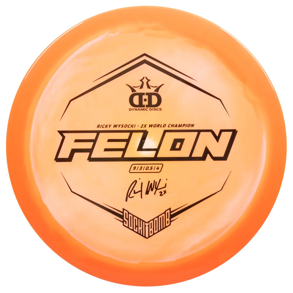 Dynamic Discs Disc Golf Fairway Driver Fuzion Orbit Felon - Ricky Wysocki 