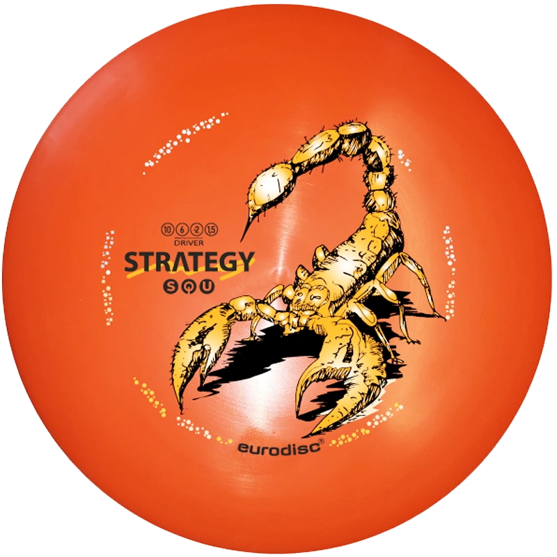eurodisc® 163 g, Discgolf Driver 10, SQU, STRATEGY, orange
