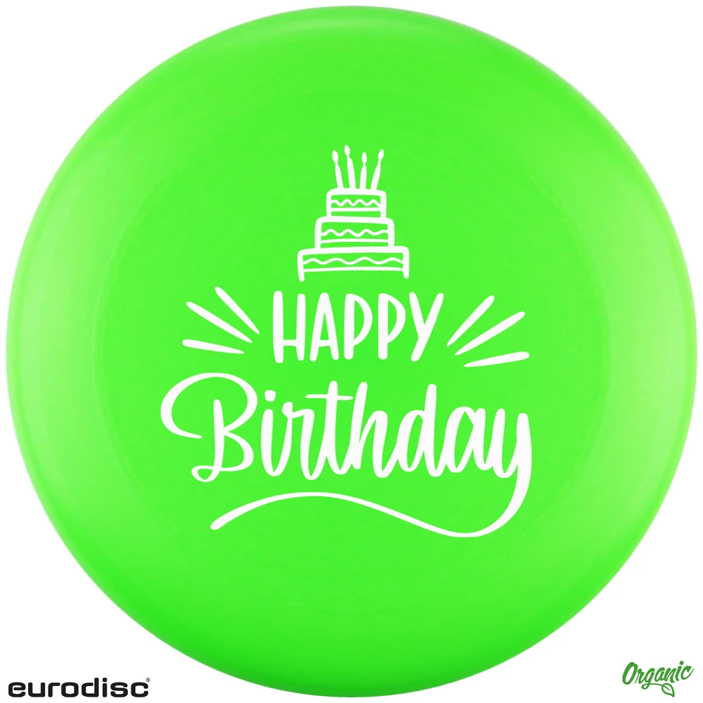 Individuelle eurodisc® 175g Ultimate Frisbee Grün aus Bio-Kunststoff
