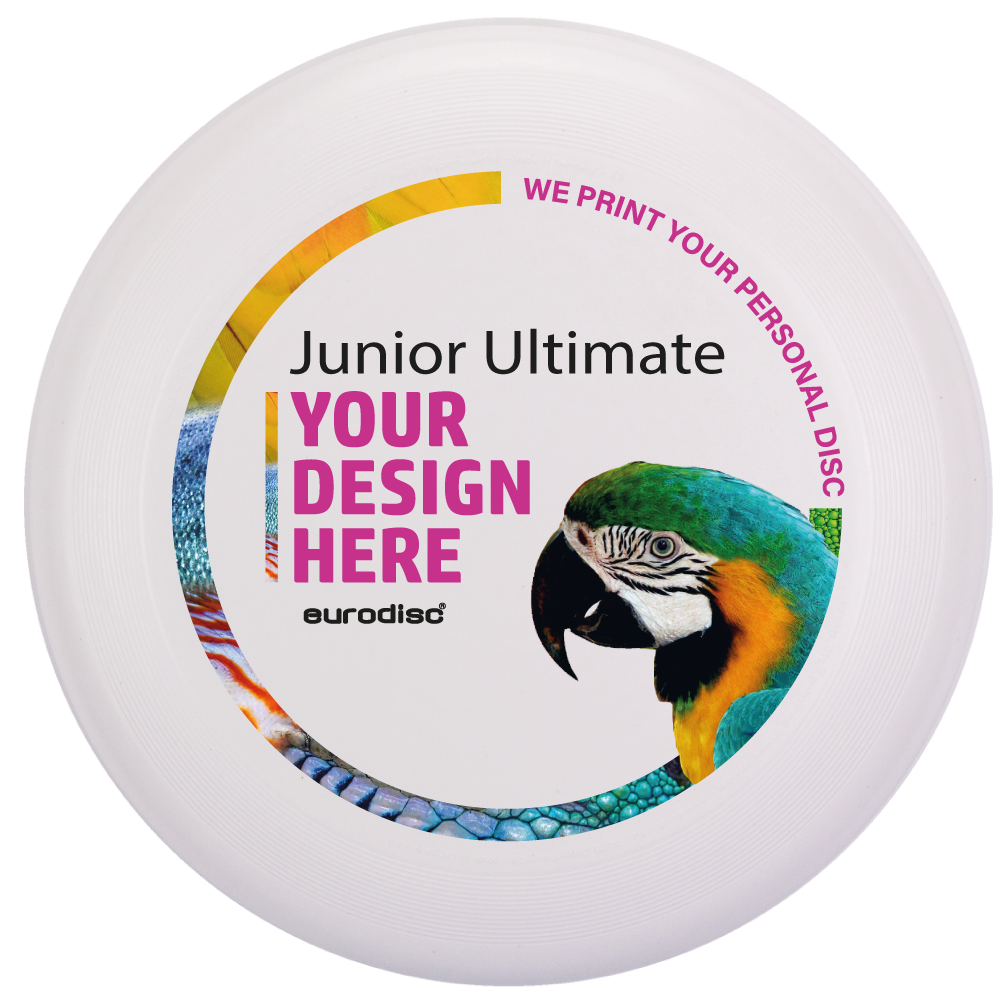 Individuelle eurodisc® 145g Junior Ultimate, UV-Druck, WEISS Individuelle eurodisc® 145g Junior Ultimate, UV-Druck, WEISS