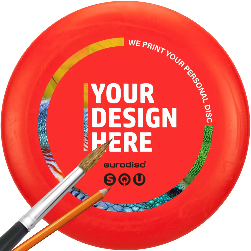 Custom eurodisc® Discgolf Frisbee SQU Midrange Transition