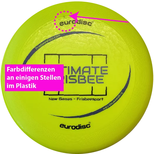 eurodisc® 175g Ultimate Frisbee Bio New Games Organic with Colour Problems 10x Bundle