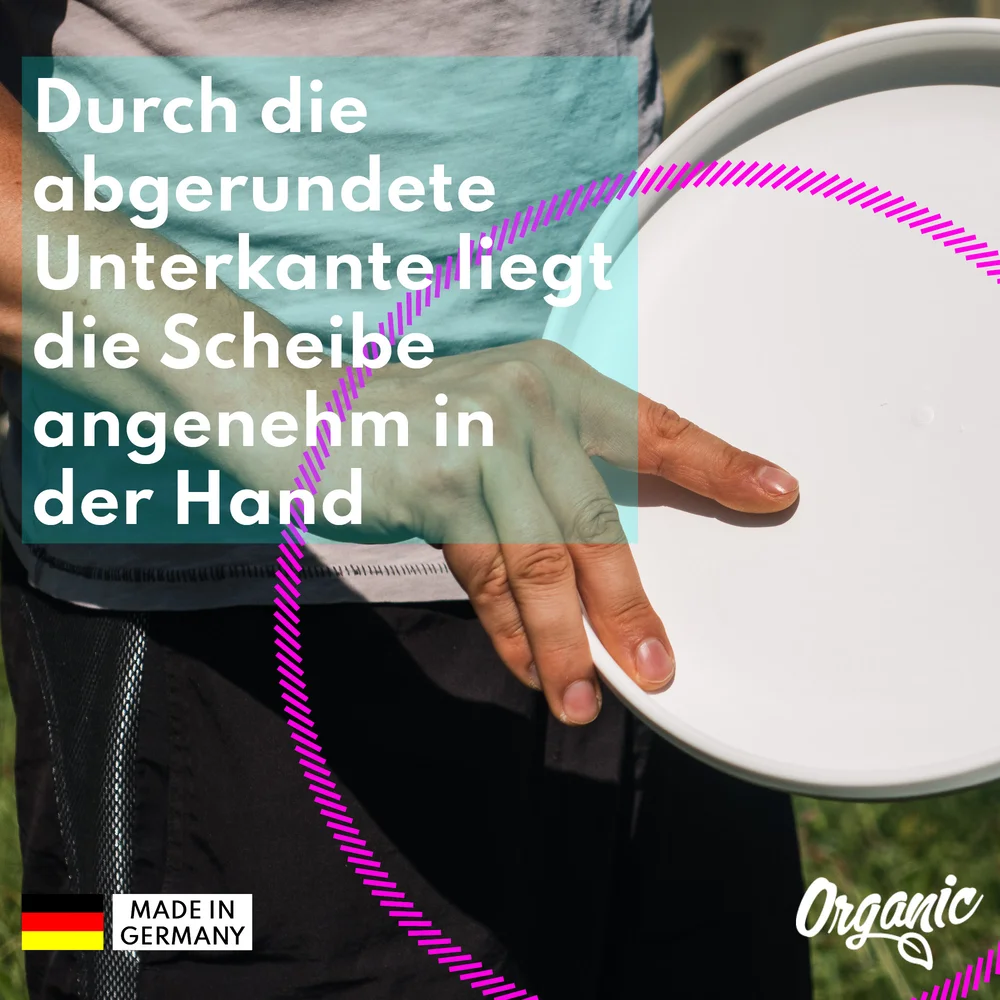 Individuelle eurodisc® 175g Ultimate Frisbee Weiss aus Bio-Kunststoff Individuelle eurodisc® 175g Ultimate Frisbee Weiss aus Bio-Kunststoff