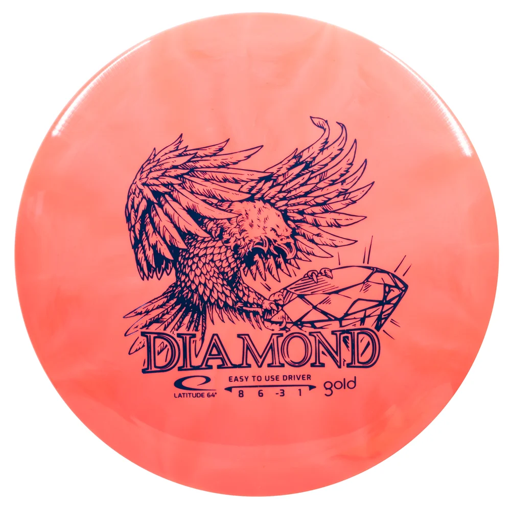 Latitude 64 Disc Golf Fairway Driver Gold Burst Diamond 