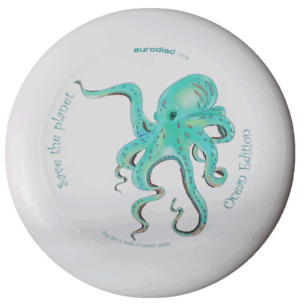 eurodisc® 175g Ultimate Frisbee Octopus aus Bio-Kunststoff Ocean Edition