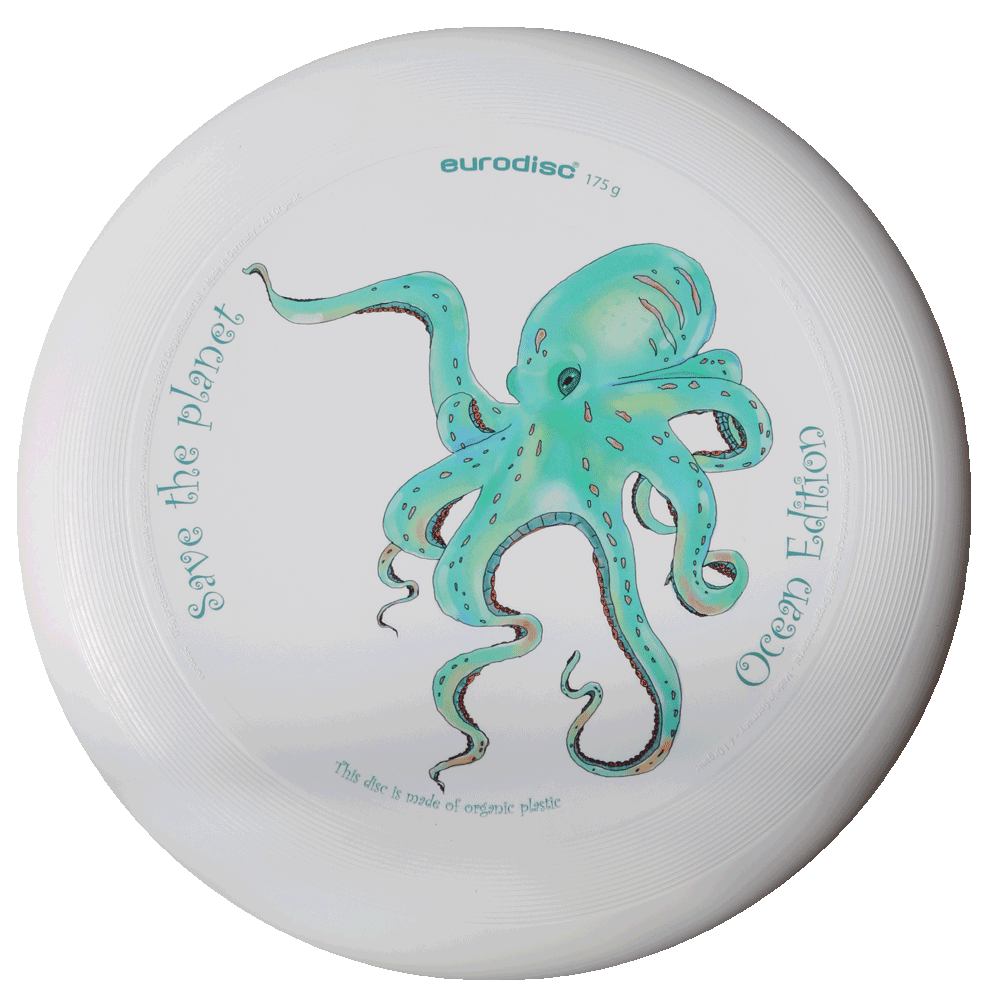 eurodisc® 175g Ultimate Frisbee Octopus aus Bio-Kunststoff Ocean Edition eurodisc® 175g Ultimate Frisbee Octopus aus Bio-Kunststoff Ocean Edition