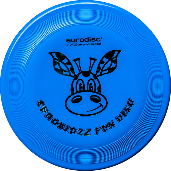 eurodisc® 110g Kidzz Fun Frisbee Giraffe 23cm light blue