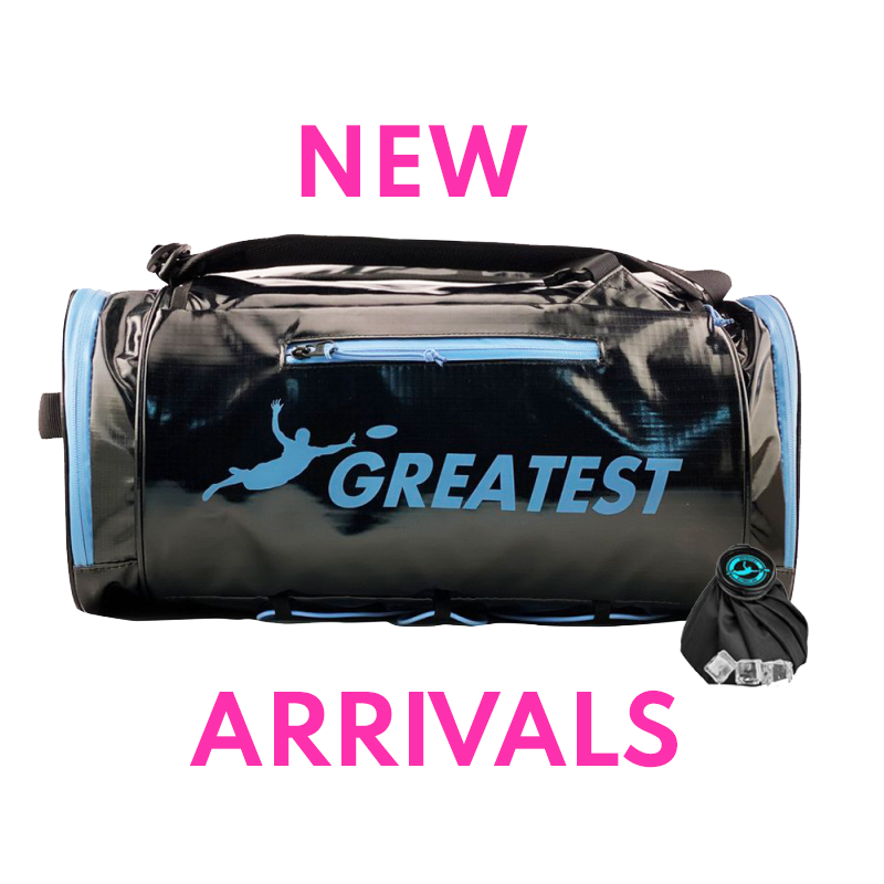 NEW ARRIVALS: Greatest Bag Ultimate schwarz mit Highlights hellblau / SIZE: 60 L