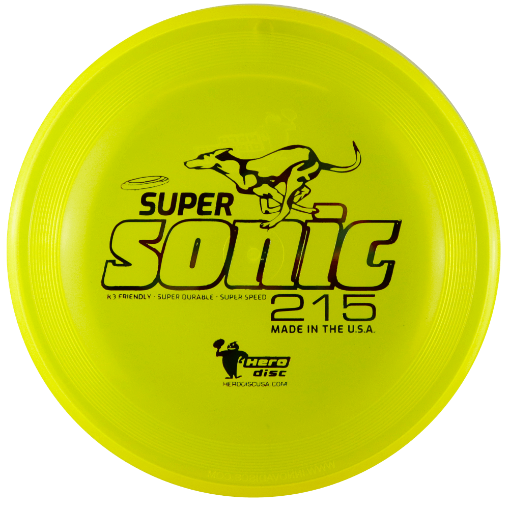 Hero Disc Dog Disc SuperSonic 215 Candy YELLOW