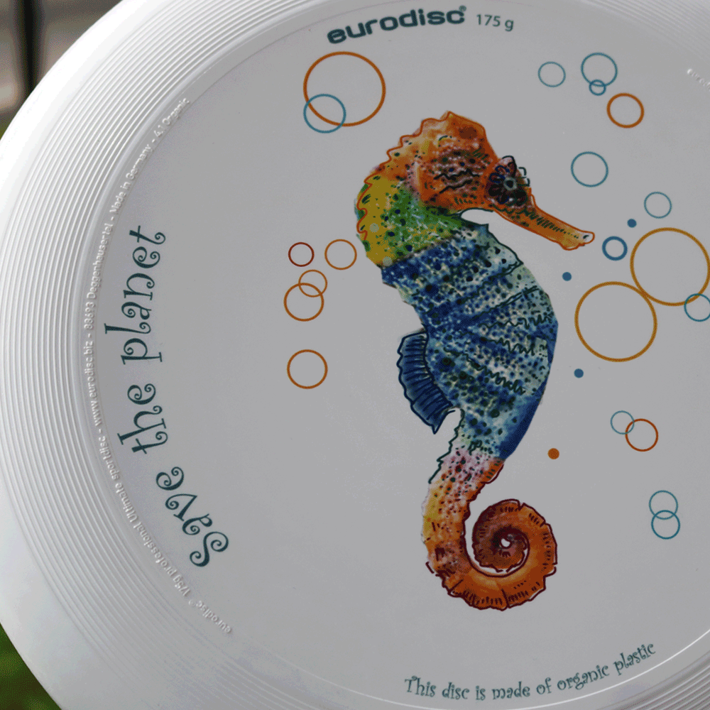 eurodisc® 175g Ultimate Frisbee Seahorse aus Bio-Kunststoff Ocean Edition