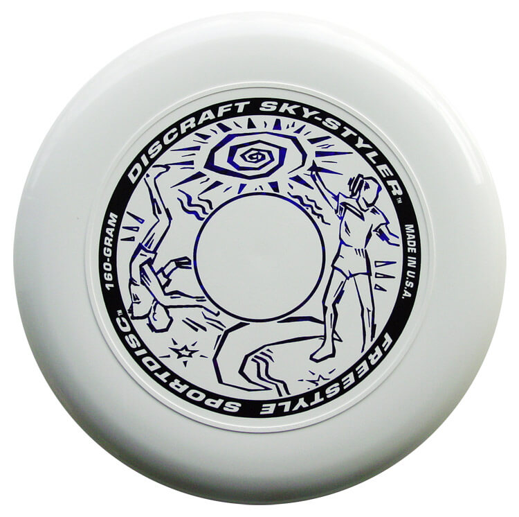 Sky Styler White Discraft Sky-Styler Freestyle Frisbee Weiss