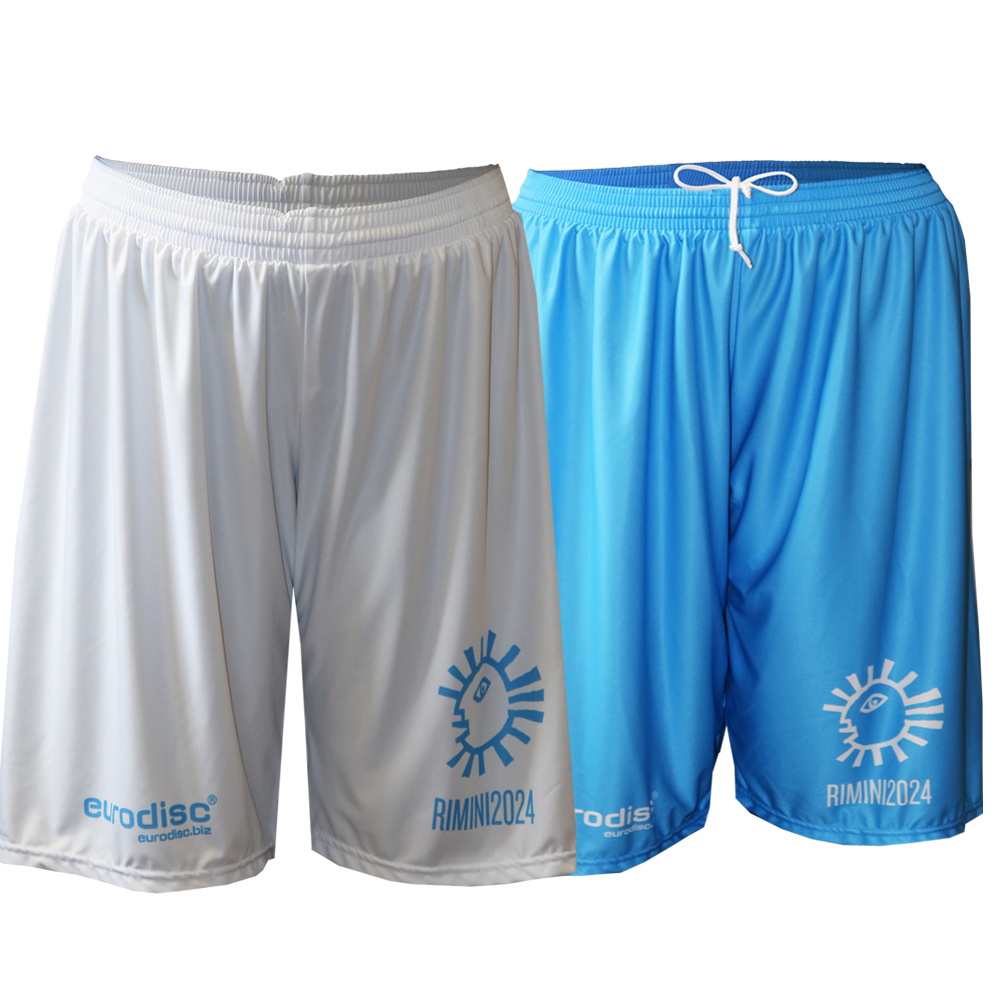 eurodisc® Shorts WEISS - HELLBLAU Größe: XXL - XL - L