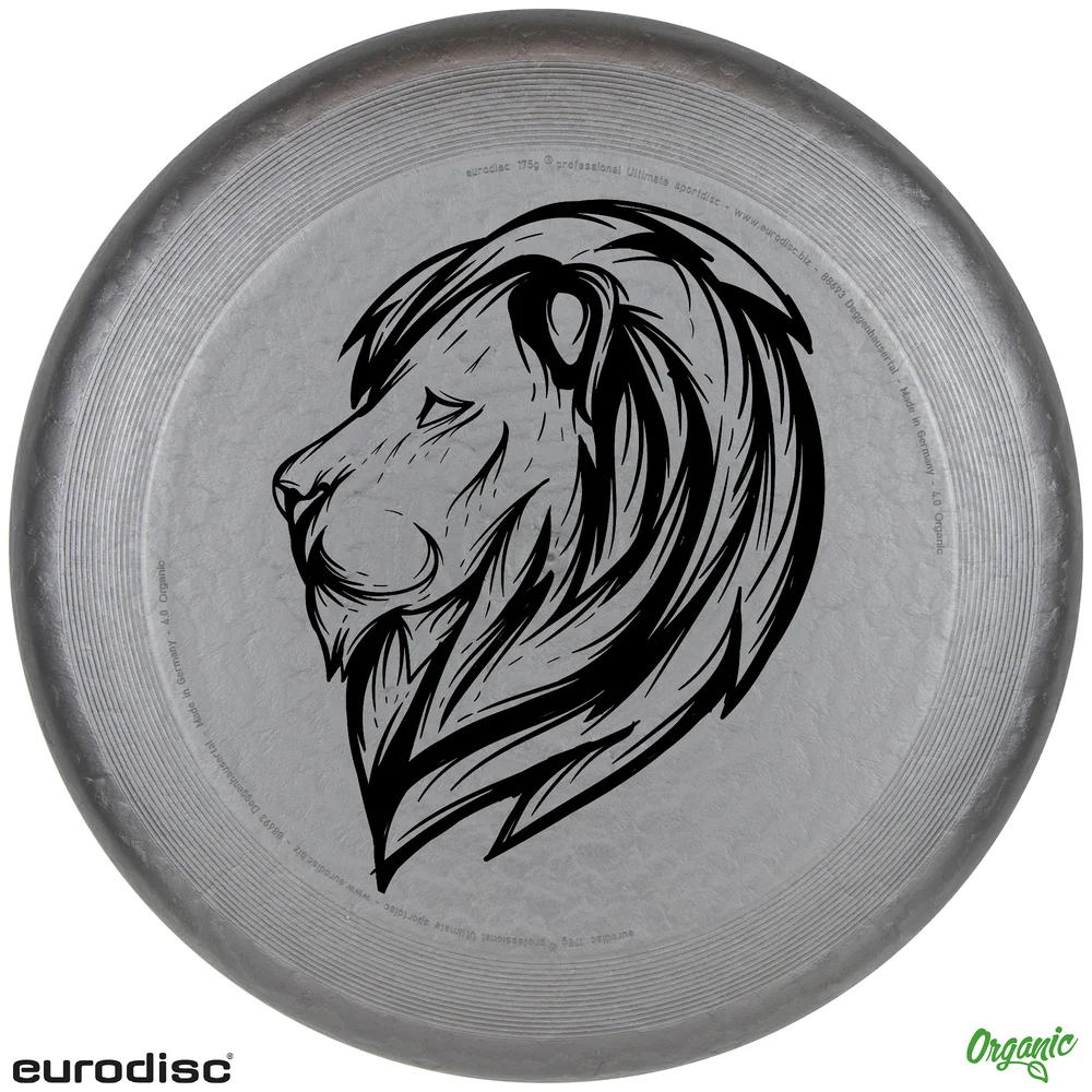 Individuelle eurodisc® 175g Ultimate Frisbee Silber aus Bio-Kunststoff