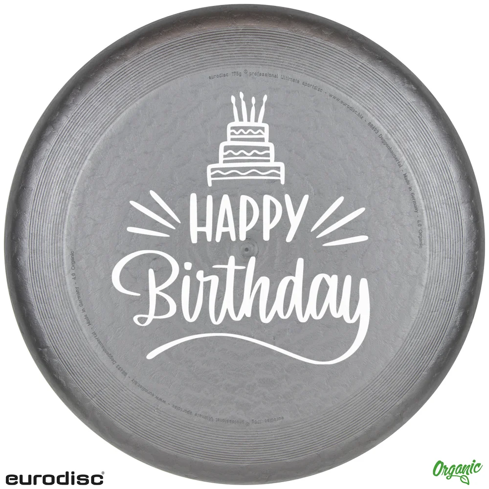 Individuelle eurodisc® 175g Ultimate Frisbee Silber aus Bio-Kunststoff