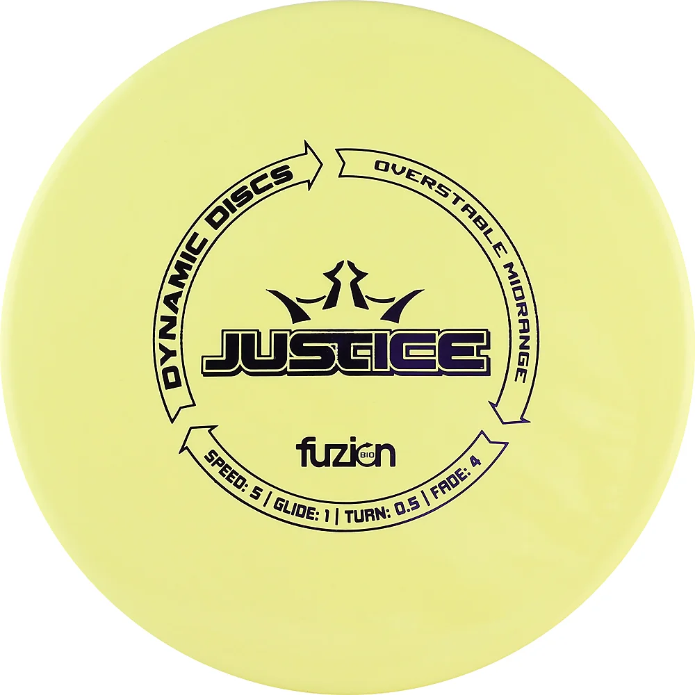 Dynamic Discs Disc Golf Midrange Bio Fuzion Justice Dynamic Discs Disc Golf Midrange Bio Fuzion Justice