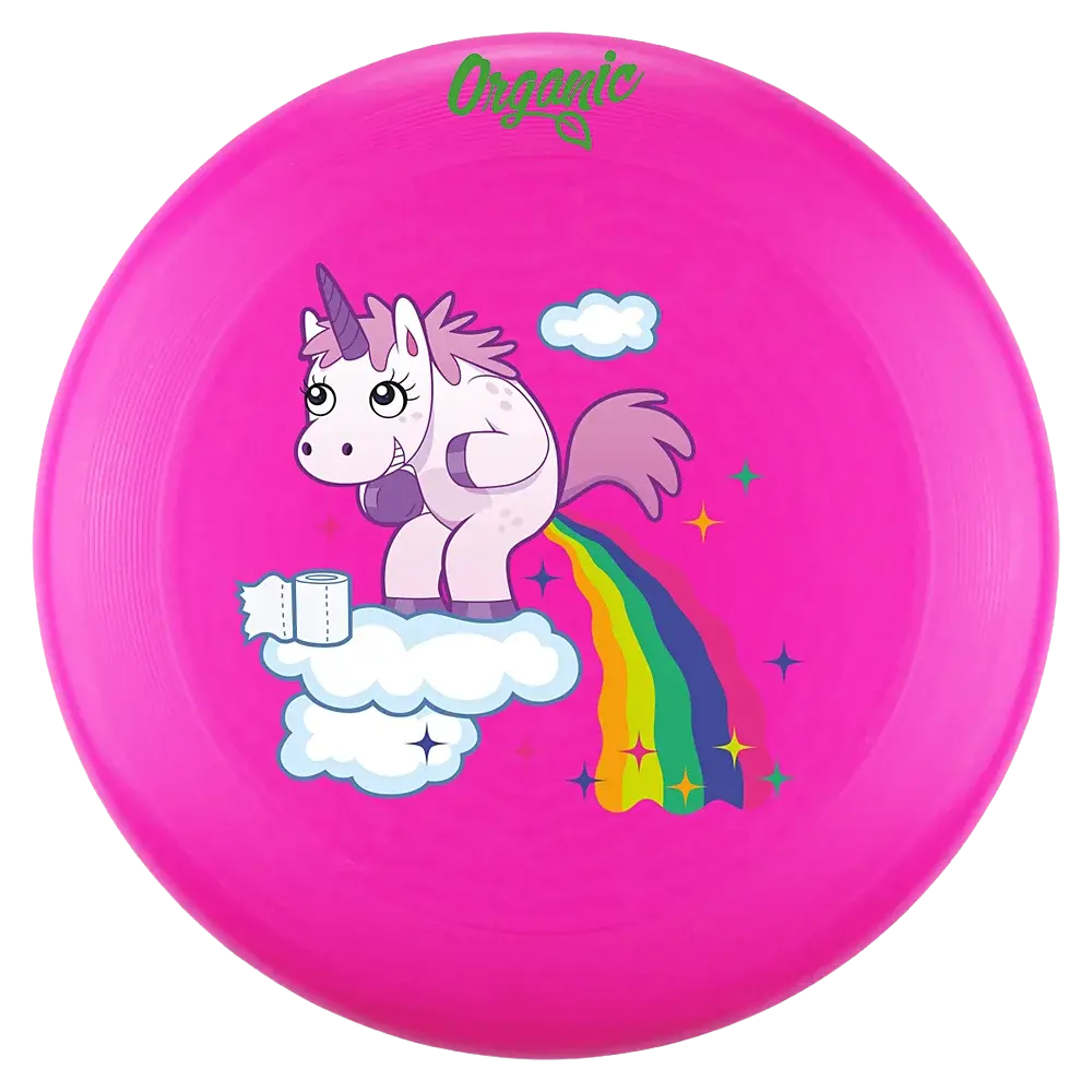 eurodisc® 175g Ultimate Frisbee Unicorn Clouds Pink aus Bio-Kunststoff