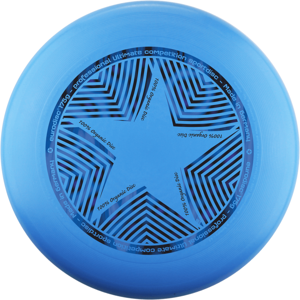 Eurodisc 175g Ultimate Frisbee Star Hellblau aus Bio-Kunststoff
