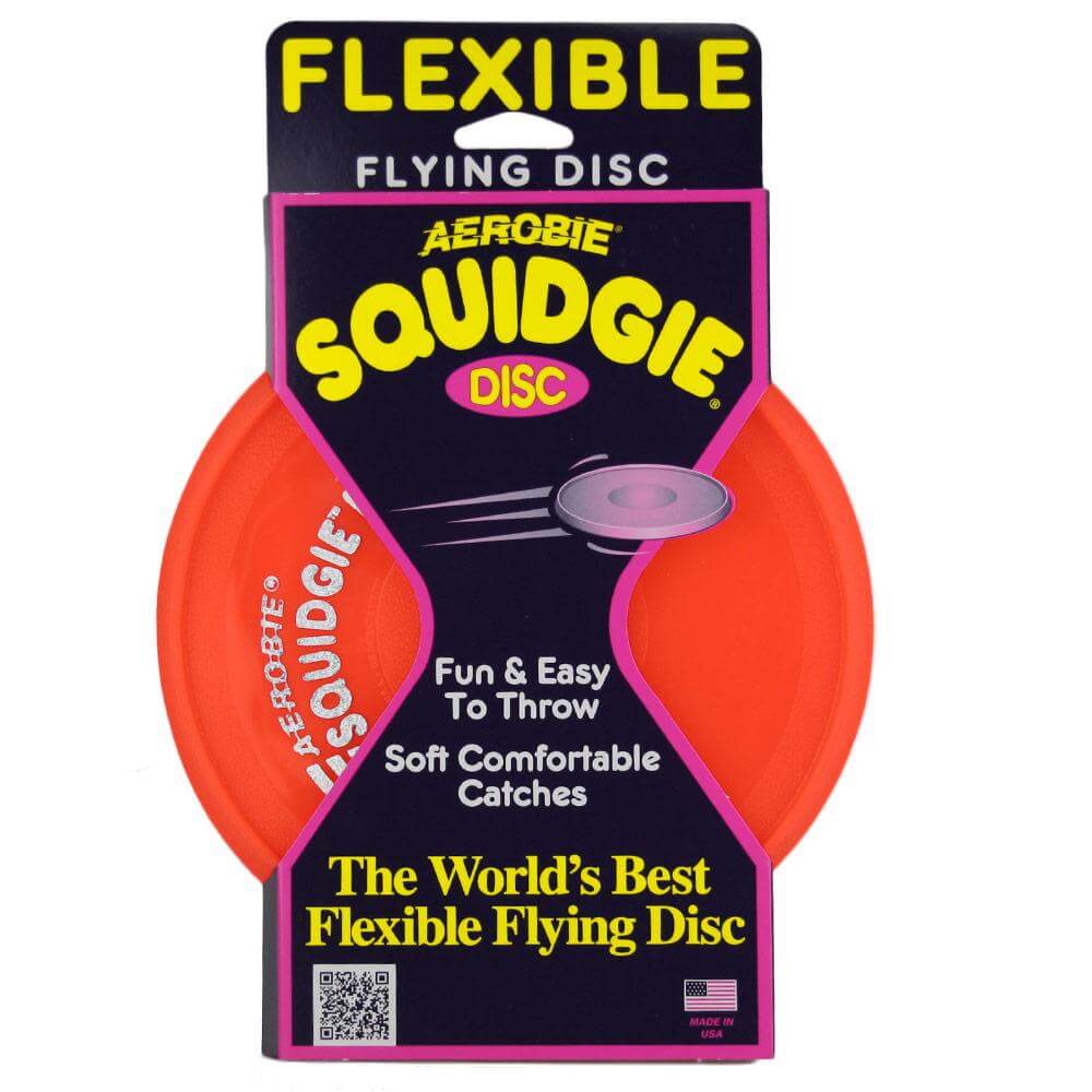 Aerobie Squidgie Disc Frisbee aus Gummi Orange