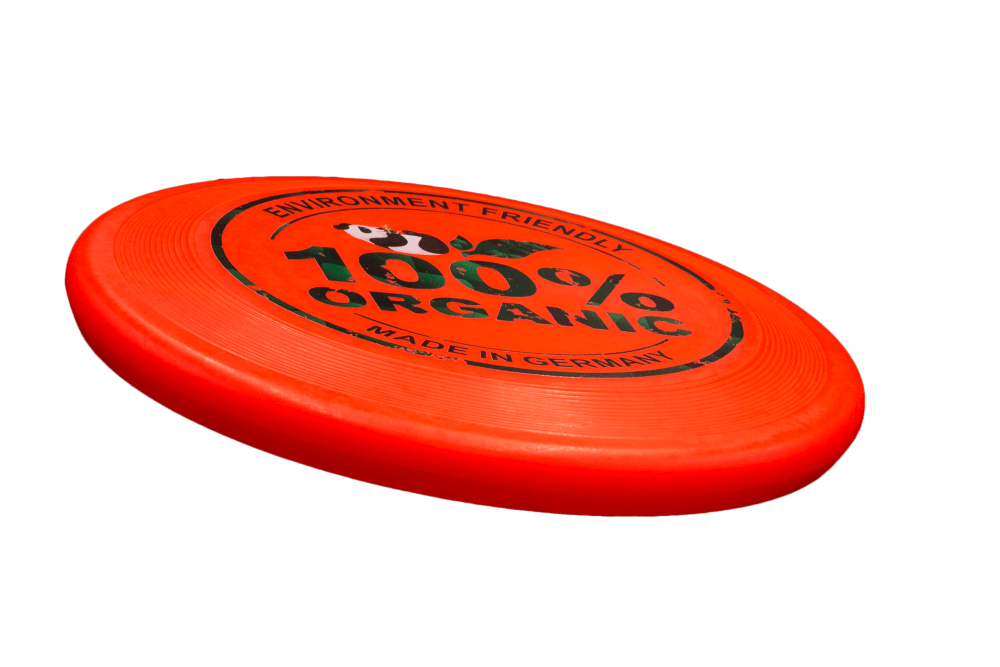 Eurodisc 100g 100% BIO Frisbee 23cm Orange mit Panda-Motiv
