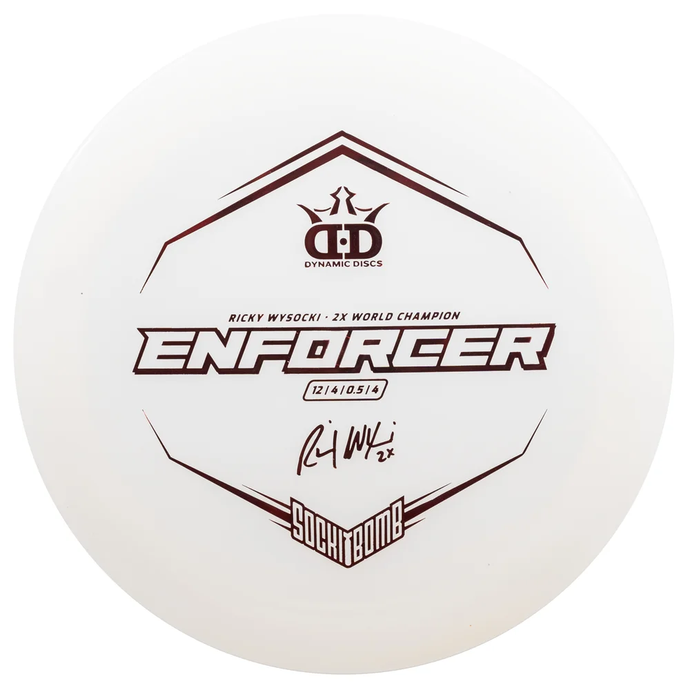 Dynamic Discs Distance Driver Lucid Ice Enforcer  - Signature Ricky Wysocki