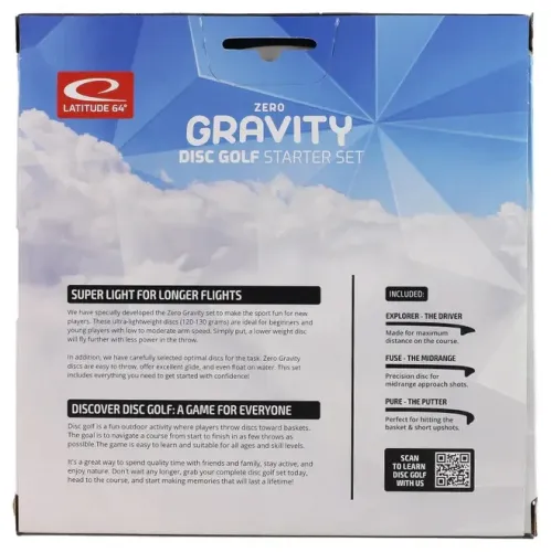 Latitude 64 Discgolf Starter Set Zero Gravity 3 Discs Latitude 64 Discgolf Starter Set Zero Gravity 3 Discs