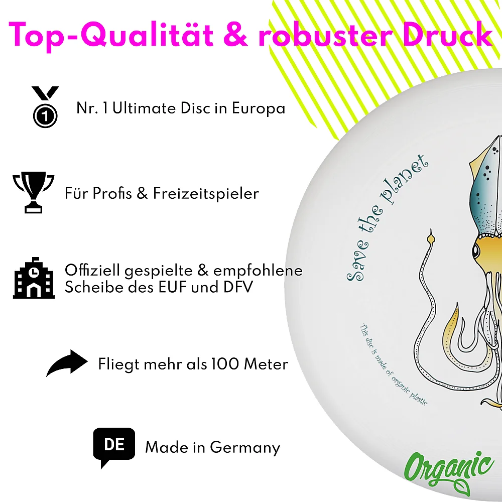 eurodisc® 175g Ultimate Frisbee Calmar aus Bio-Kunststoff Ocean Edition eurodisc® 175g Ultimate Frisbee Calmar aus Bio-Kunststoff Ocean Edition