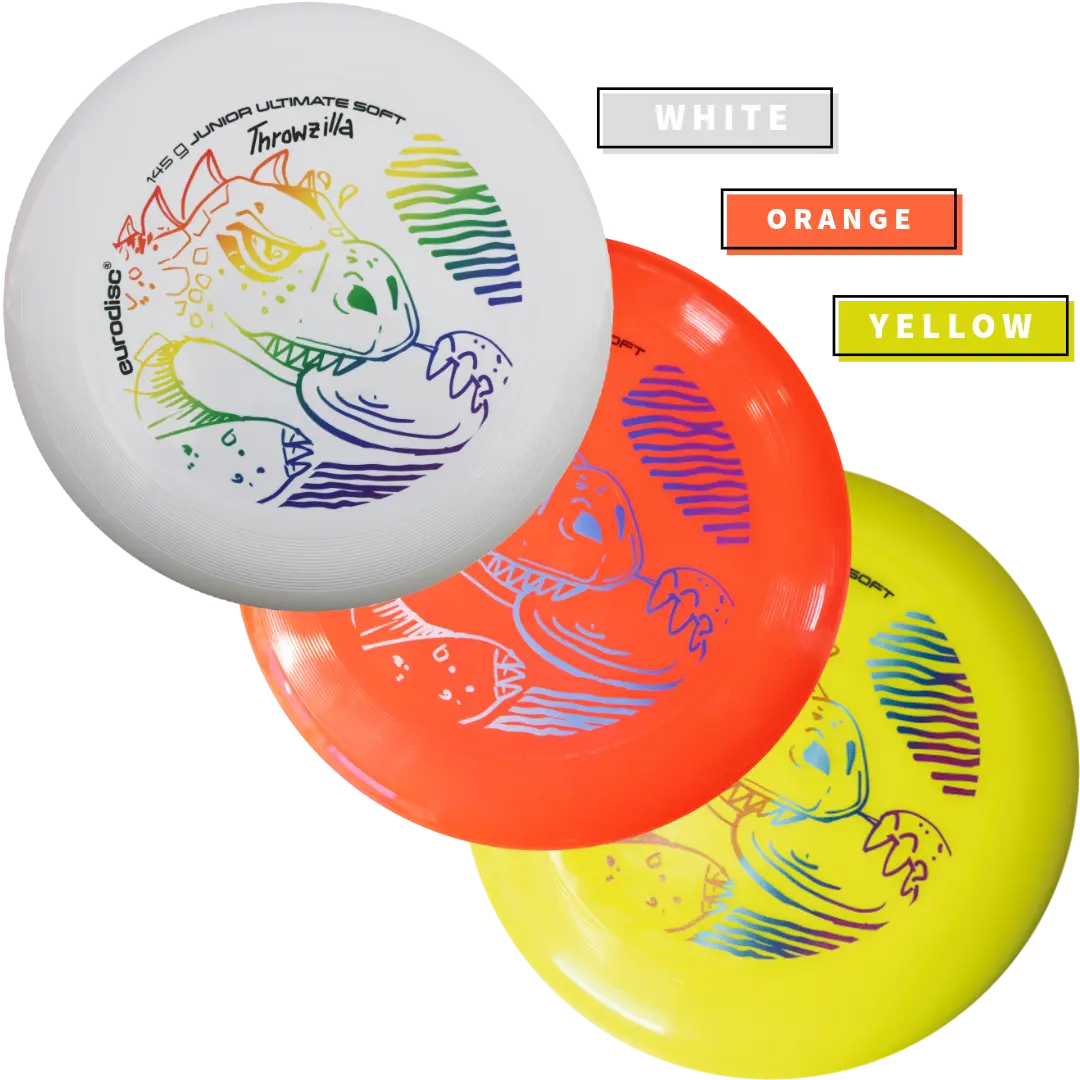 eurodisc® 145 g Junior SOFT Ultimate Throwzilla in verschiedenen Farben eurodisc® 145 g Junior SOFT Ultimate Throwzilla in verschiedenen Farben