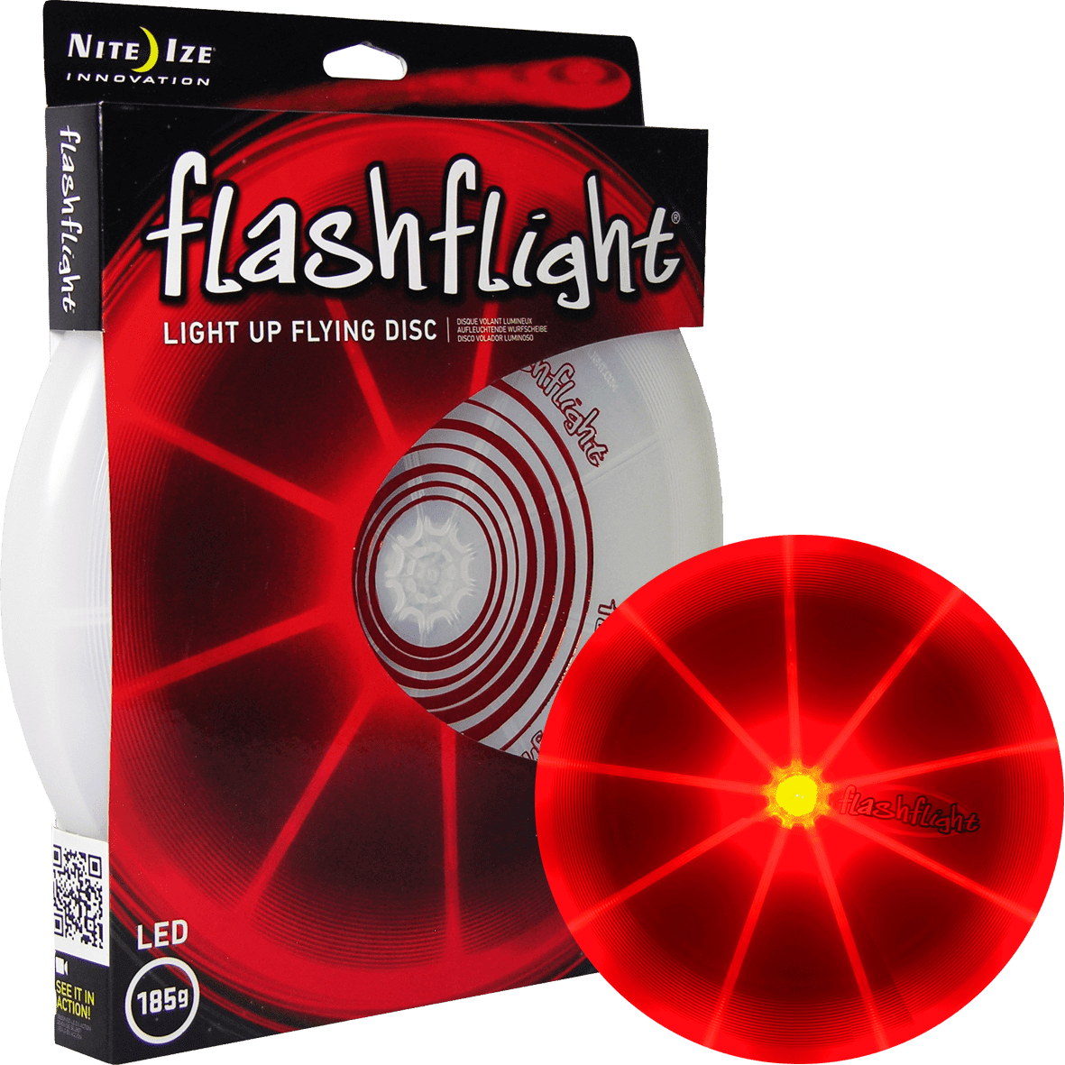  Nite Ize Flashflight LED Frisbee Rot