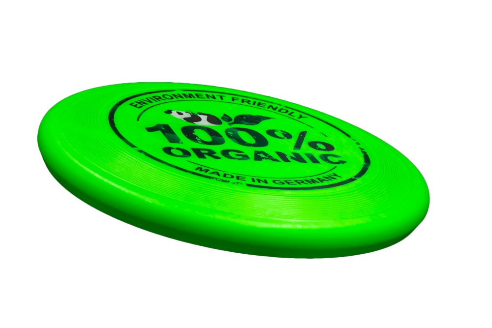 Eurodisc 100g 100% BIO Frisbee 23cm Grün mit Panda-Motiv
