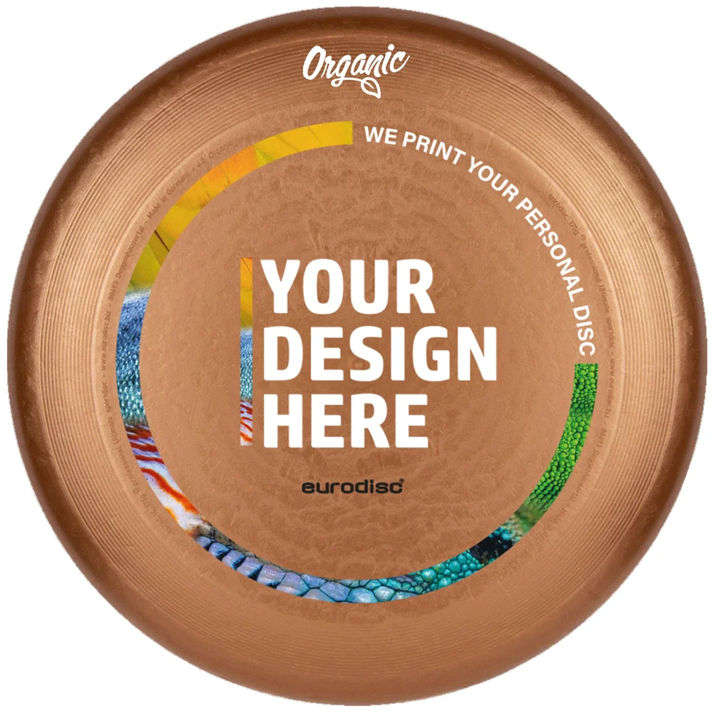 Individuelle eurodisc® 175g Ultimate Frisbee Bronze aus Bio-Kunststoff Individuelle eurodisc® 175g Ultimate Frisbee Bronze aus Bio-Kunststoff