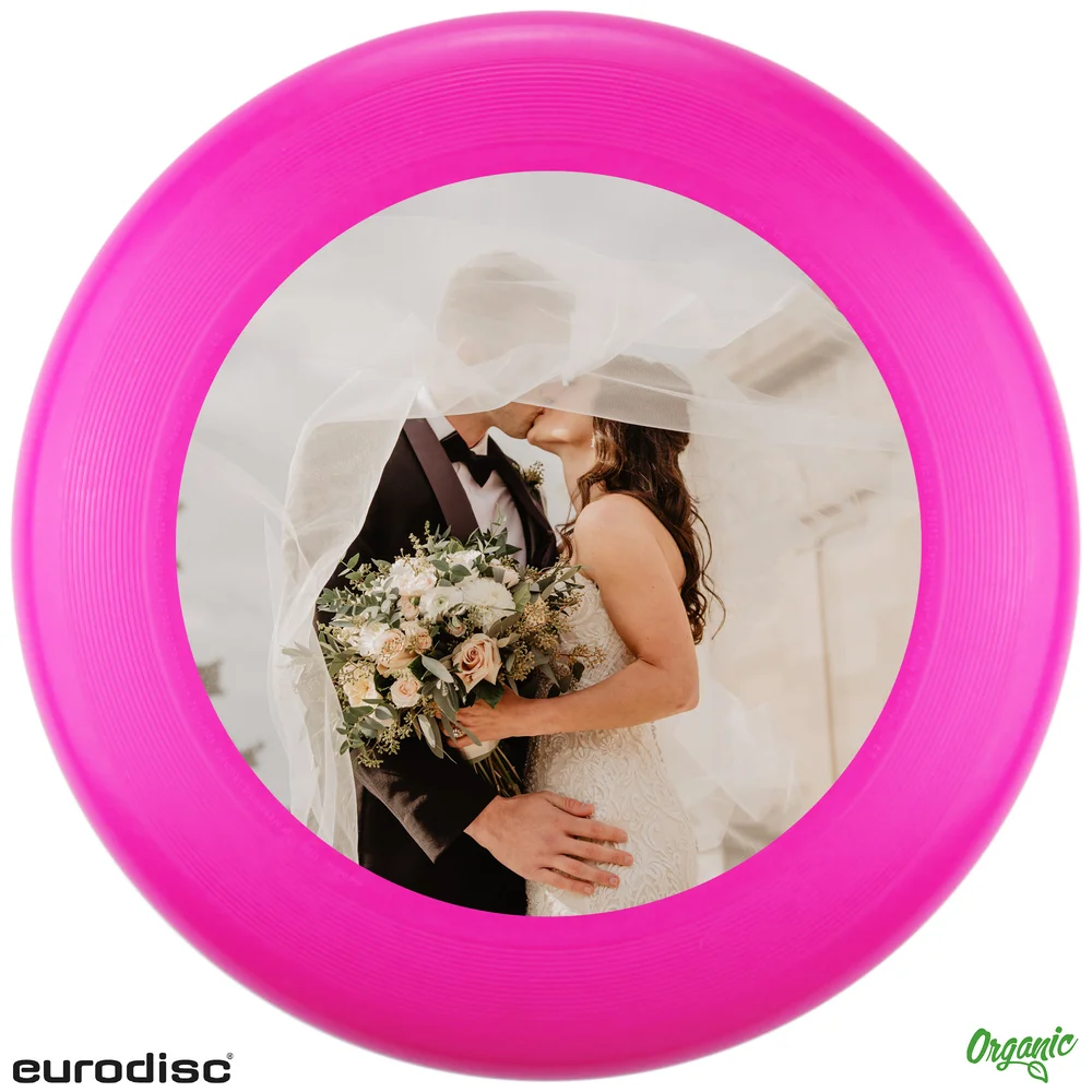 Individuelle eurodisc® 175g Ultimate Frisbee Pink aus Bio-Kunststoff