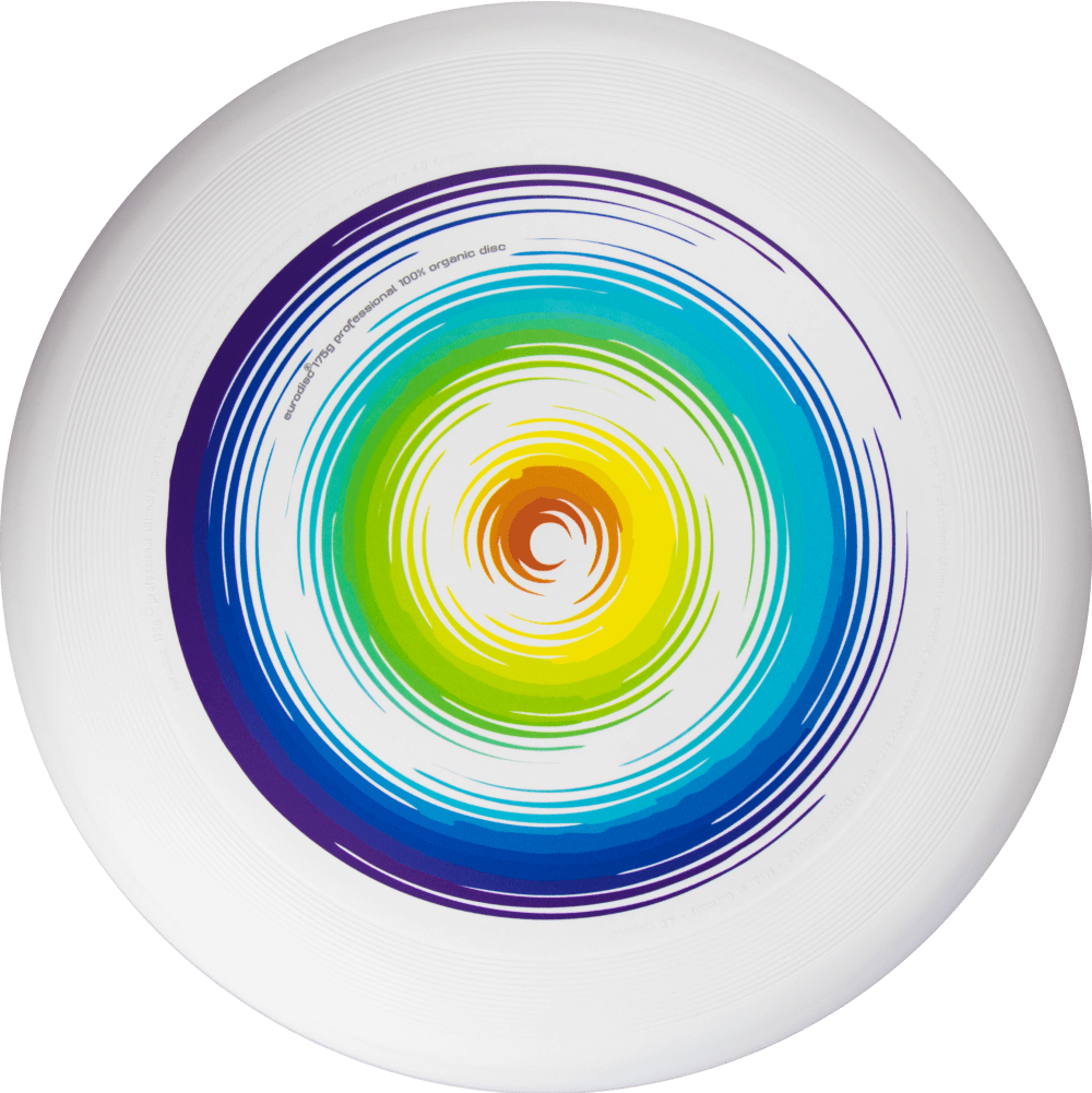 Eurodisc 175g Ultimate Frisbee Rainbow aus Bio-Kunststoff