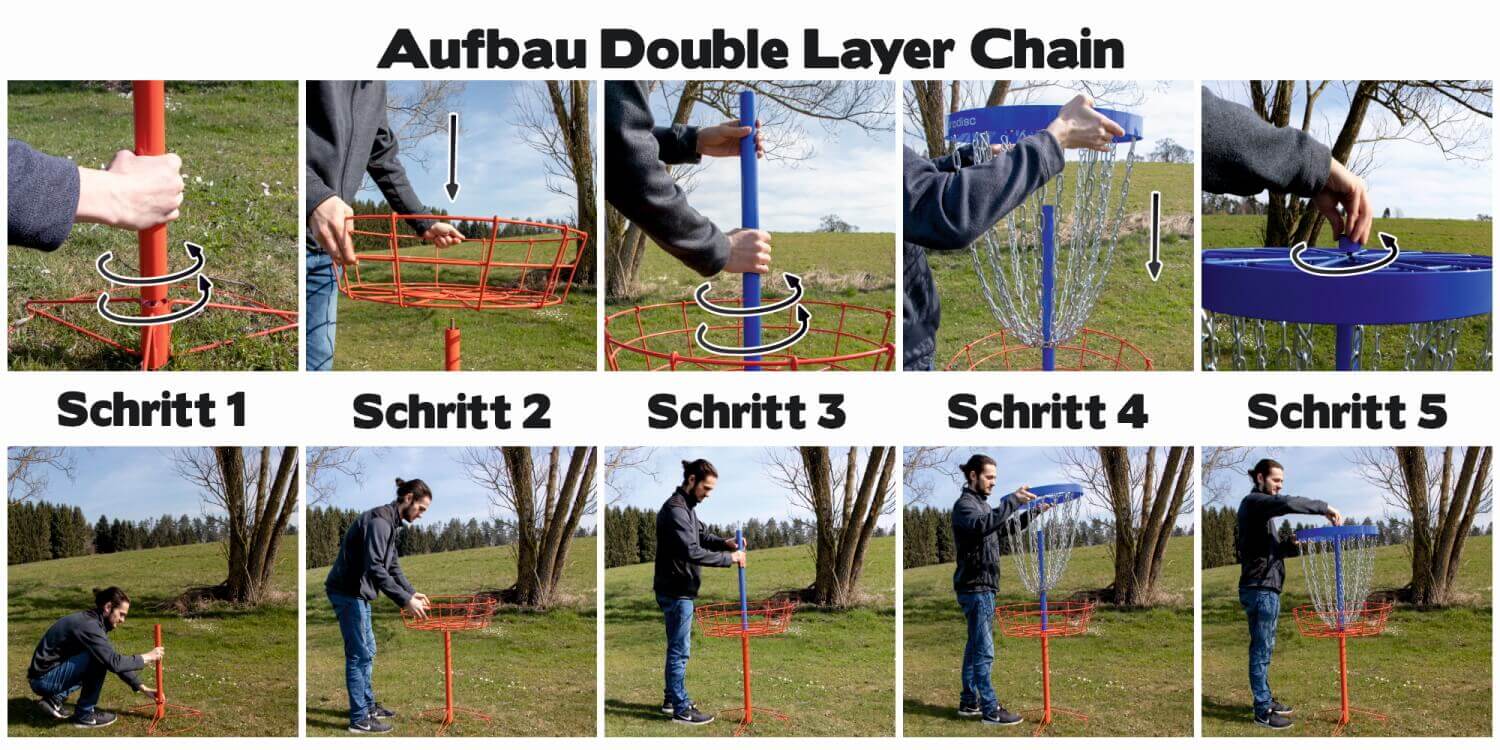 eurodisc® Double Layer Chain Disc Golf Target