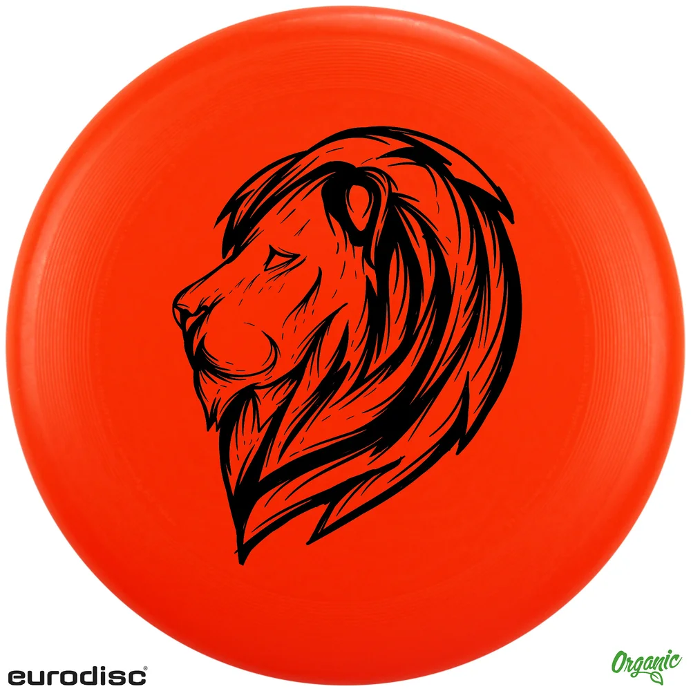 eurodisc® 100g 100% BIO Frisbee 23cm Orange mit Panda-Motiv