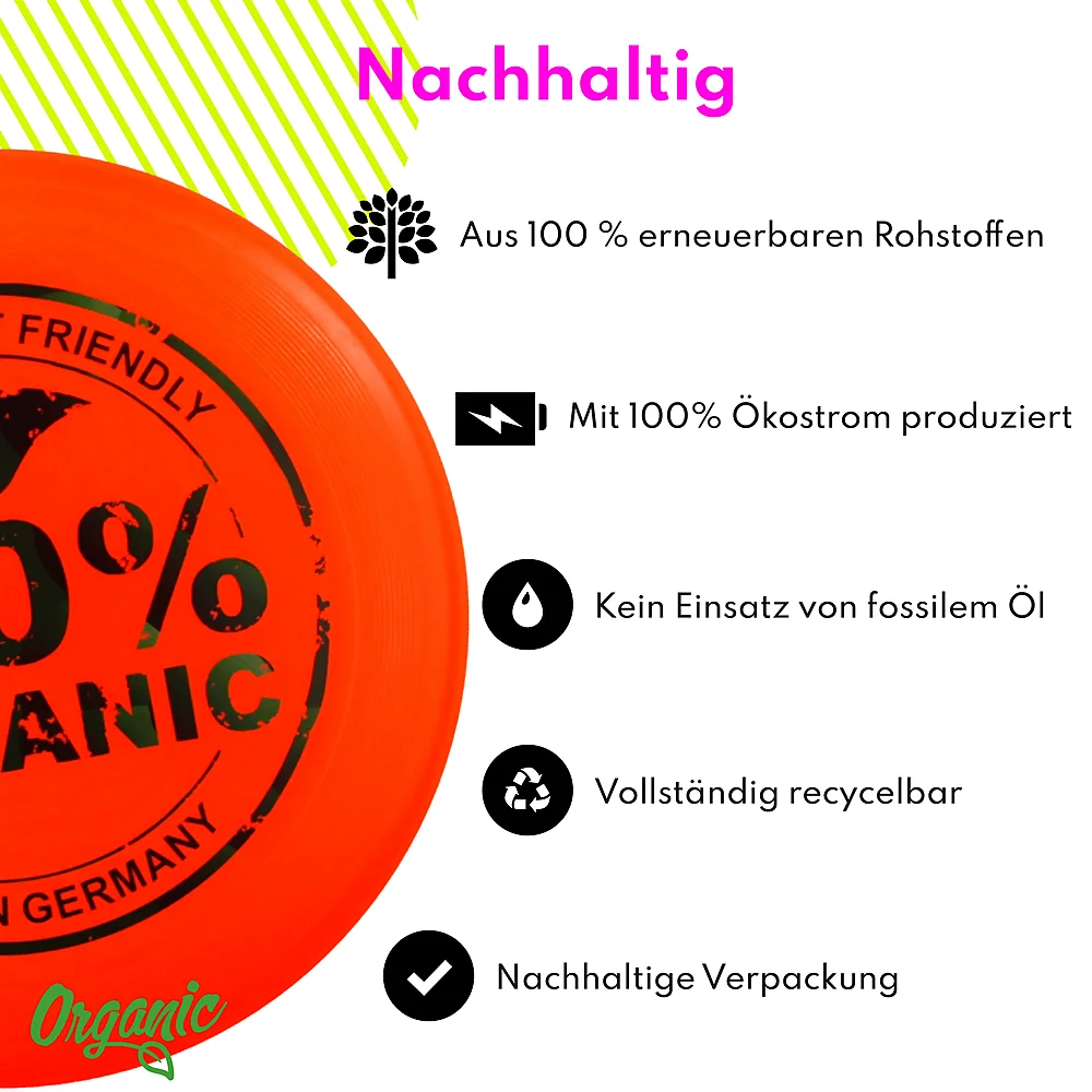 eurodisc® 175g Ultimate organic Frisbee Organic orange